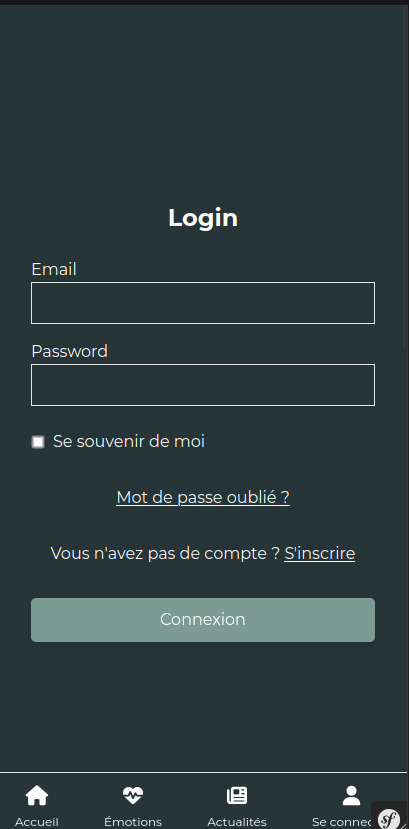 Screenshot de l'application